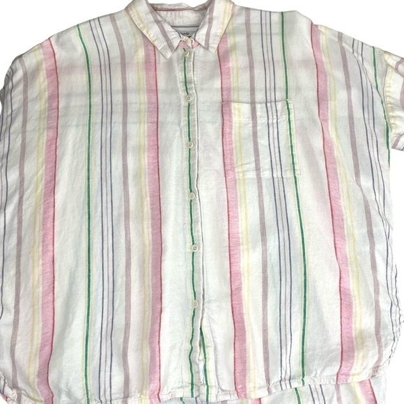 Madewell Multicolor Striped Button Down Shirt - Picture 12 of 13